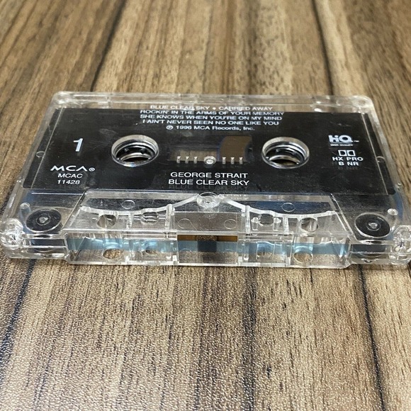 Blue Clear Sky by George Strait (Cassette Tape, 1996) Tape Only - Picture 4 of 5